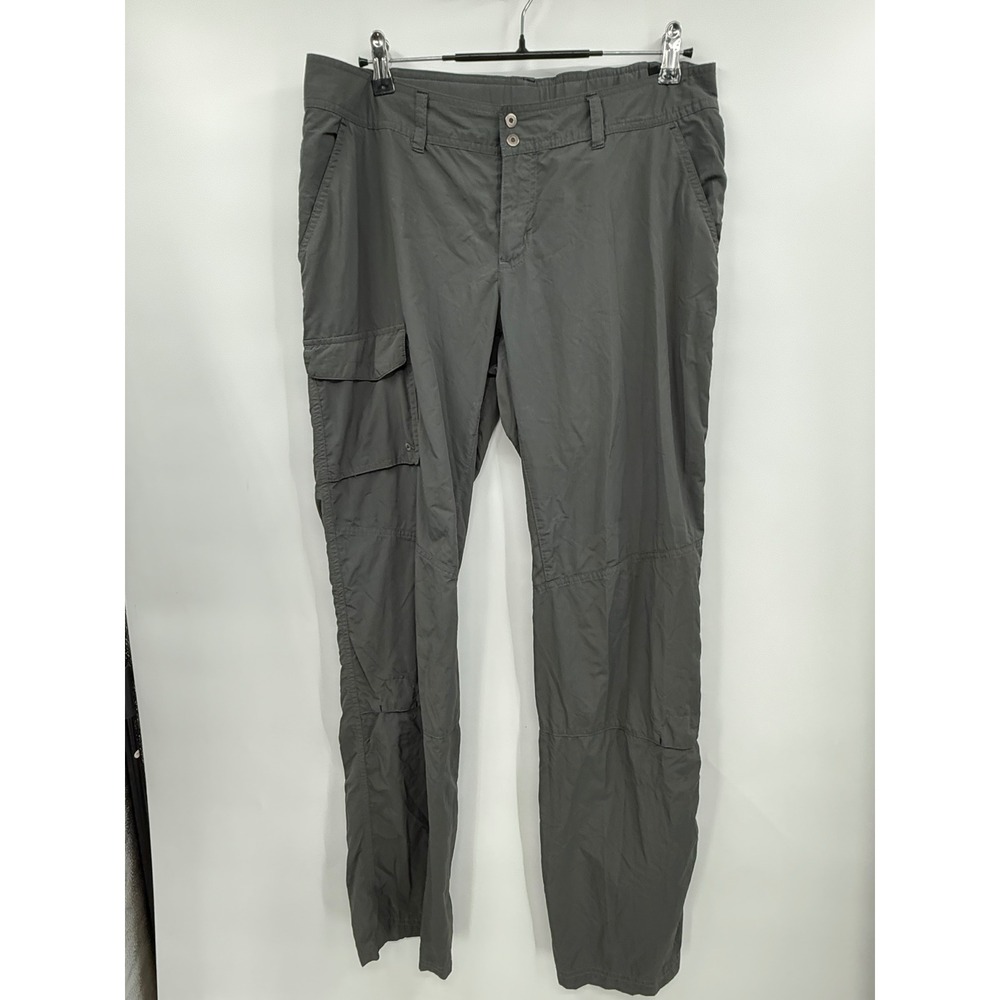 Columbia 12 Cargo Pants Womens Gray Omni-Shade Hiking Outdoor Utility Ripstop